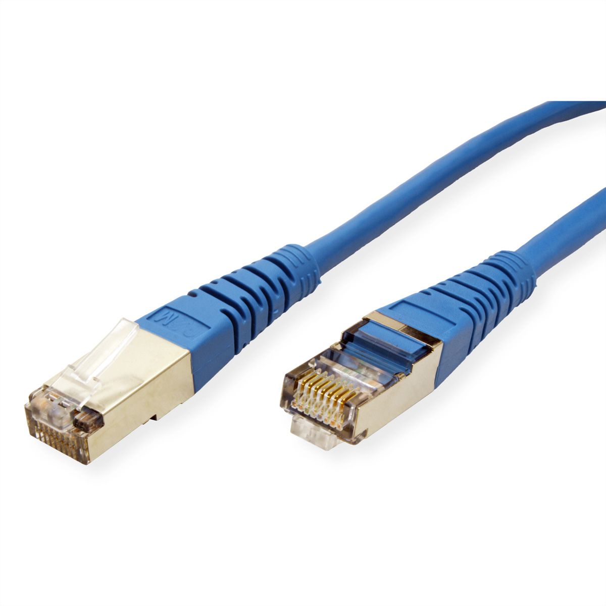 ROLINE Patchkabel Cat.5e (Class D) SF/UTP, blau, 0,5 m