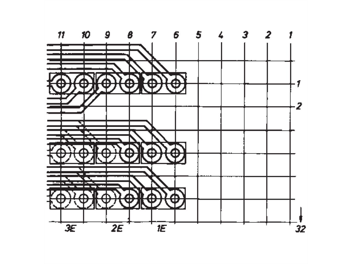 SCHROFF Doppelprüfbuchse x 2 mm - DOPPEL-PRUEFBUCHSE 1.EBENE