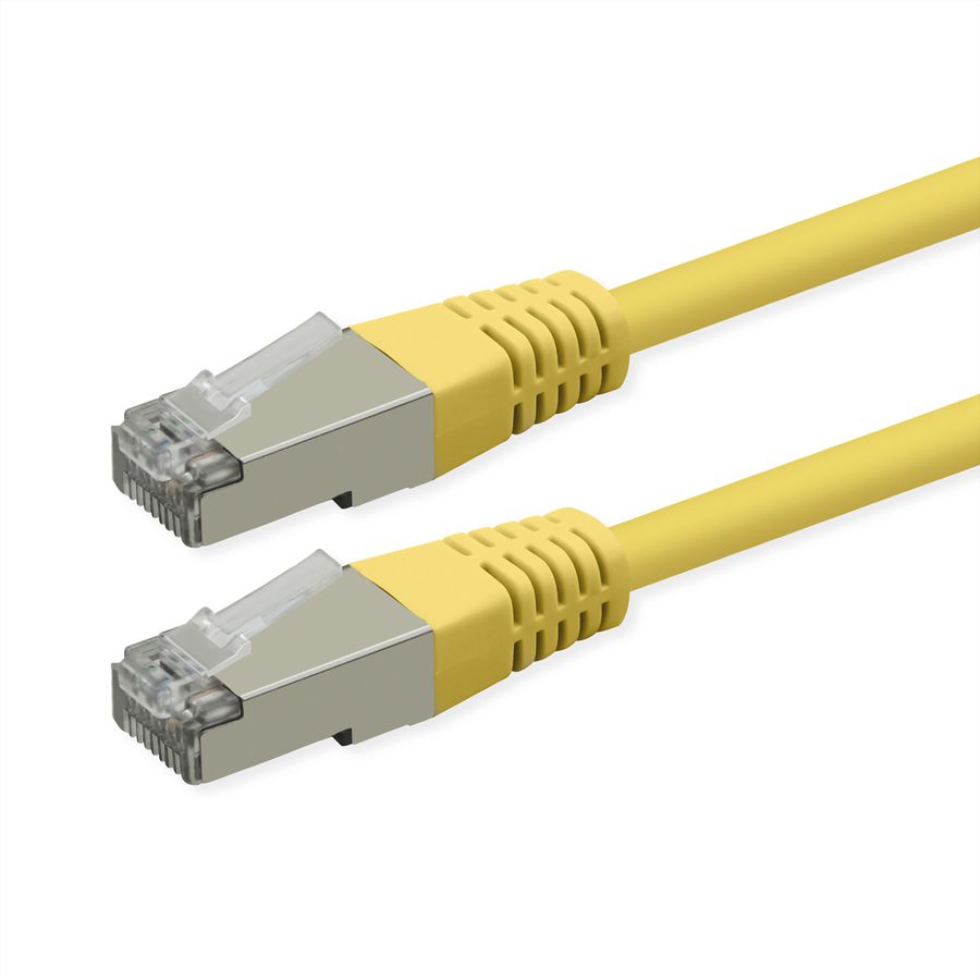 ROLINE Patchkabel Cat.6 (Class E), PoE, S/FTP (PiMF), gelb, 7 m