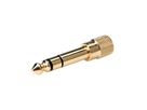 ROLINE GOLD Stereo Adapter 6,35 mm Stecker - 3,5 mm Buchse