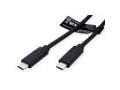 VALUE USB4 Gen3x2 Kabel, C–C, ST/ST, 40Gbit/s, 100W, schwarz, 0,8 m