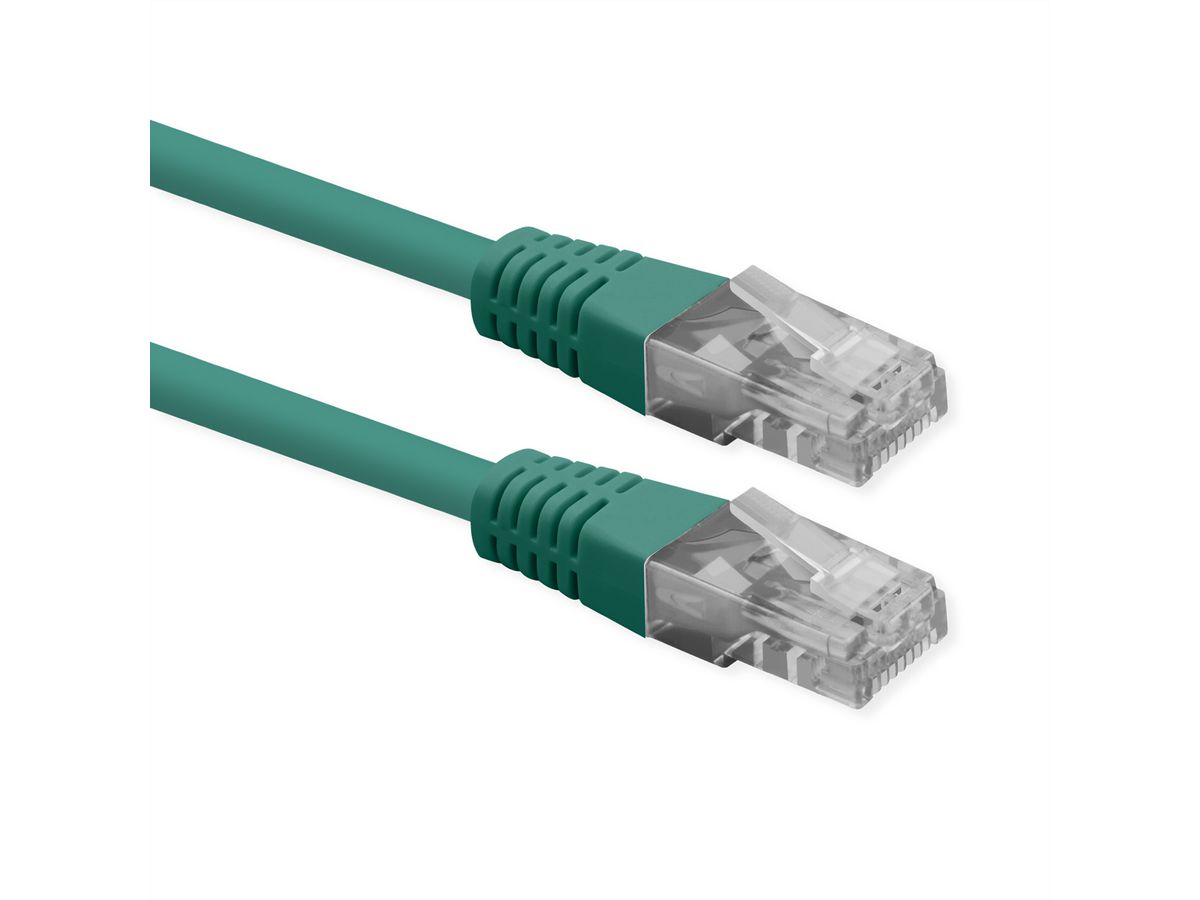 ROLINE Patchkabel Cat.6 (Class E), UTP, PoE, grün, 3 m
