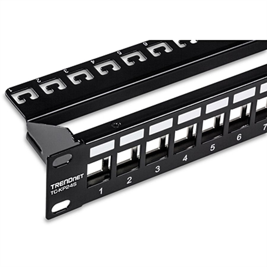 TRENDnet TC-KP24S Patch Panel, 24-Port Blank Keystone Shielded  1U