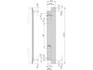 SCHROFF Frontplatte für XL-Griff, 8 TE - FRONTPLATTE XL 6HE 8TE