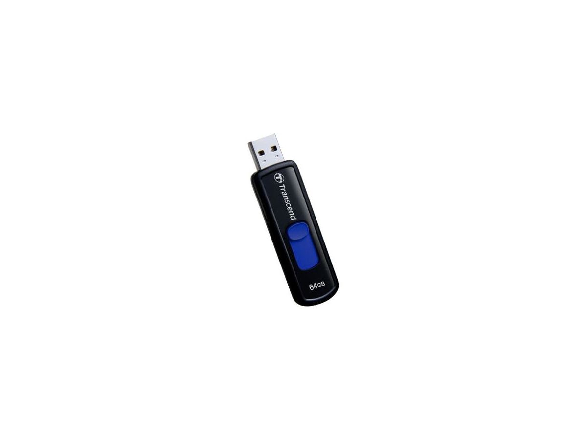 Transcend JetFlash elite JetFlash 760, 64GB USB-Stick USB Typ-A 3.2 Gen 1 (3.1 Gen 1) Schwarz, Blau