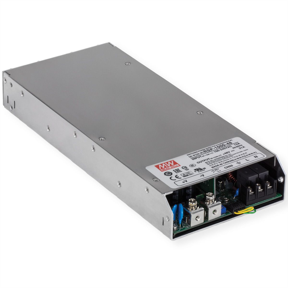 TRENDnet TI-RSP100048 Industrial Power Supply 1000W, 48V DC, 21A AC to DC, PFC Funktion