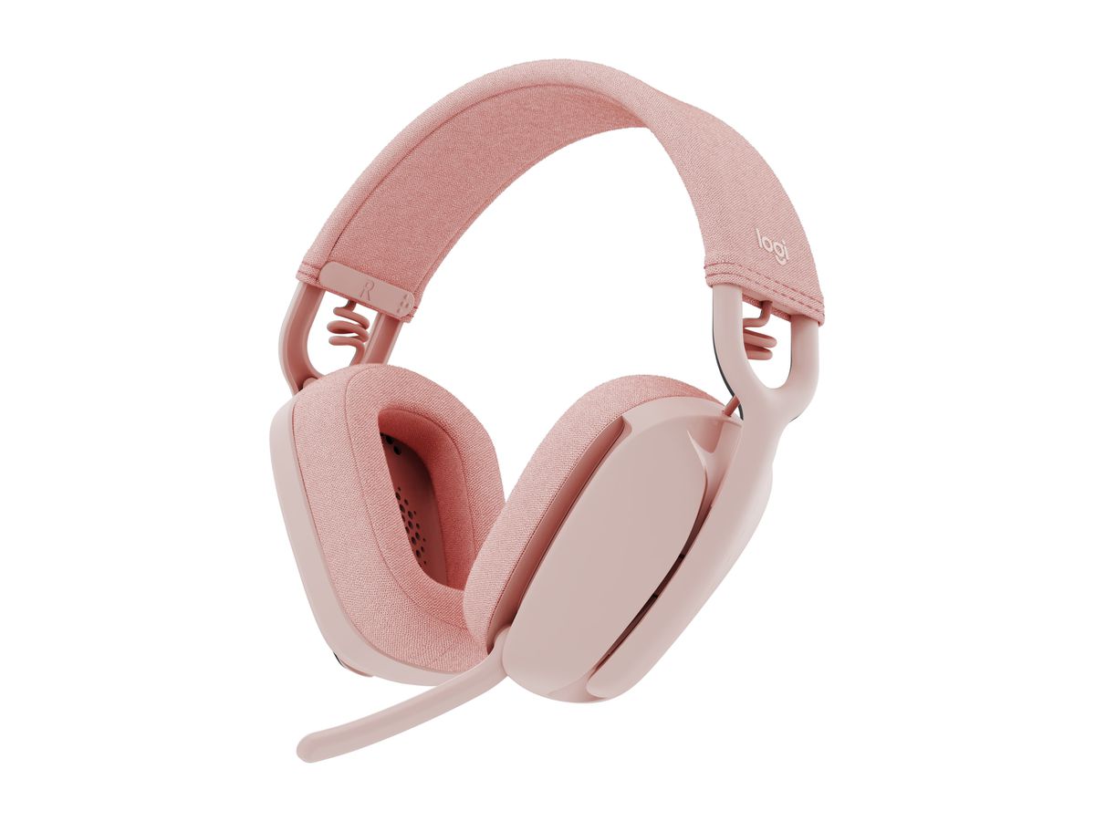 Logitech Zone Vibe 100 Kopfhörer Kabellos Kopfband Anrufe/Musik Bluetooth Pink