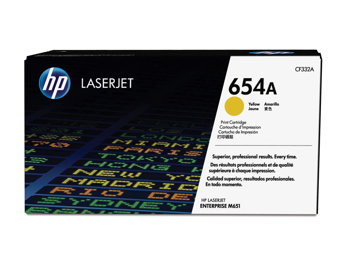 HP 654A Gelb Original LaserJet Tonerkartusche