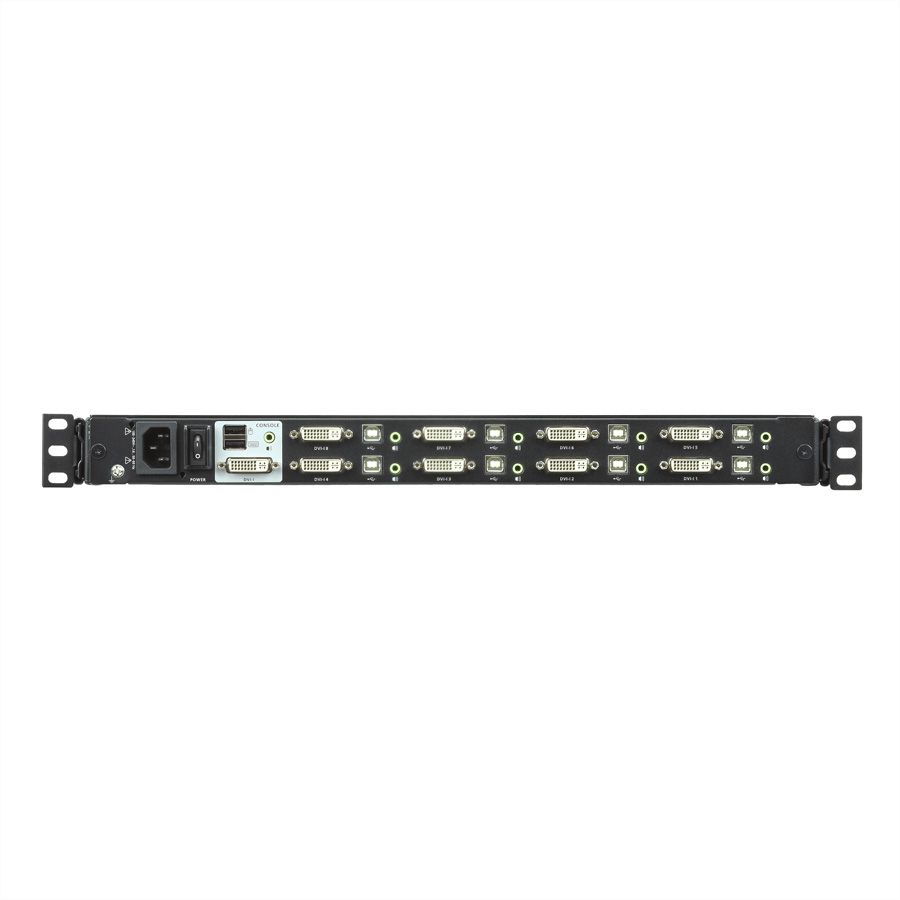 ATEN CL6708MW  43cm LCD KVM Switch, USB-DVI  8 Port, ES-Layout