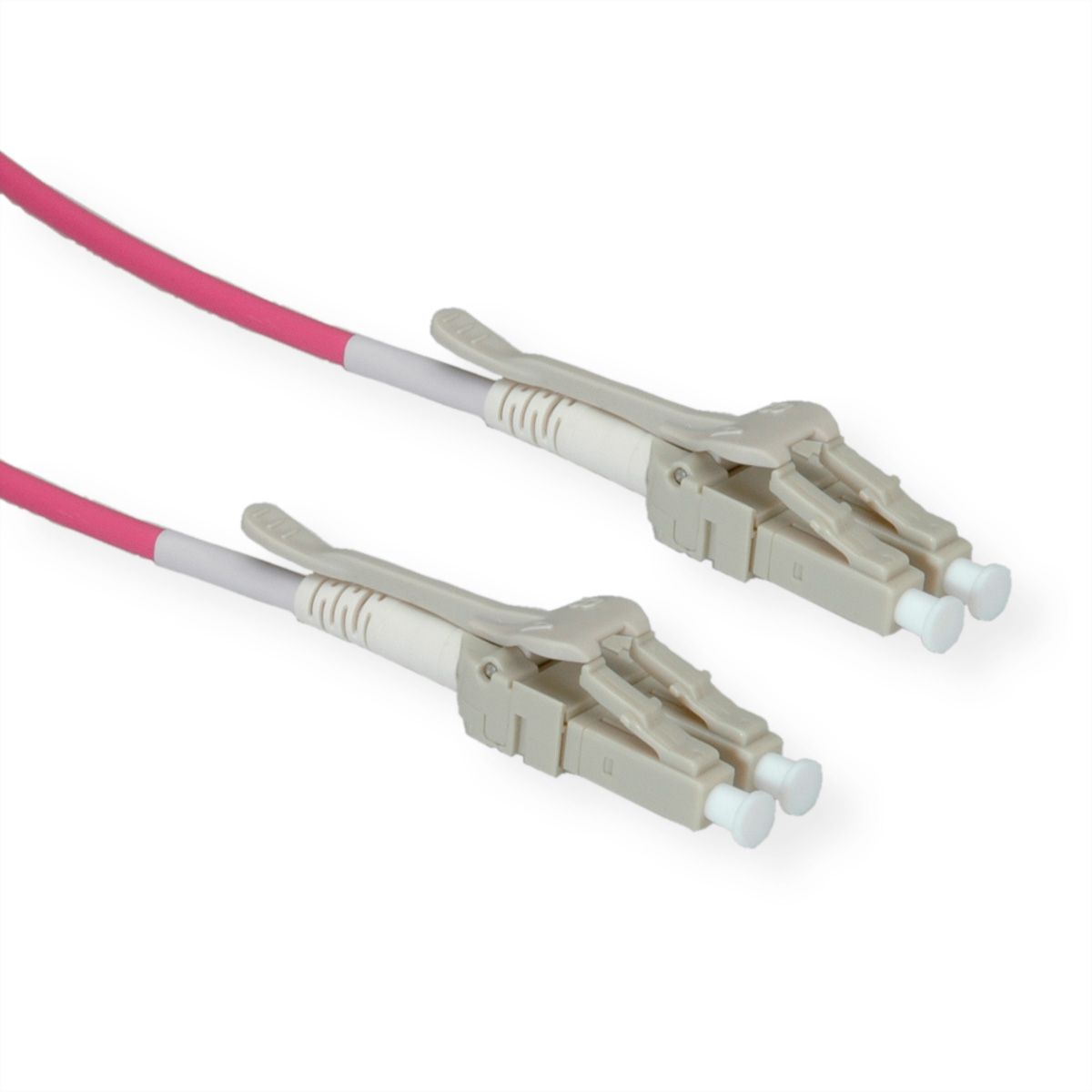 ROLINE LWL-Kabel 50/125µm OM4, LC/LC, LSOH, Low-Loss, Data Center, violett, 5 m