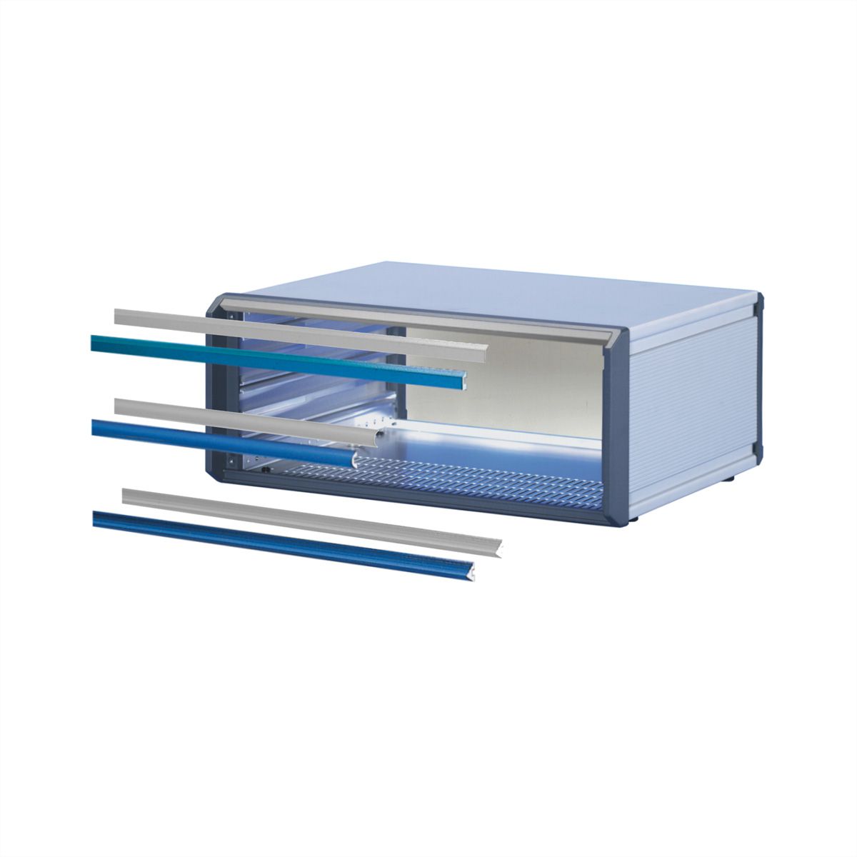 SCHROFF Designelemente - DESIGNEL.TYP 2 42TE RAL5007