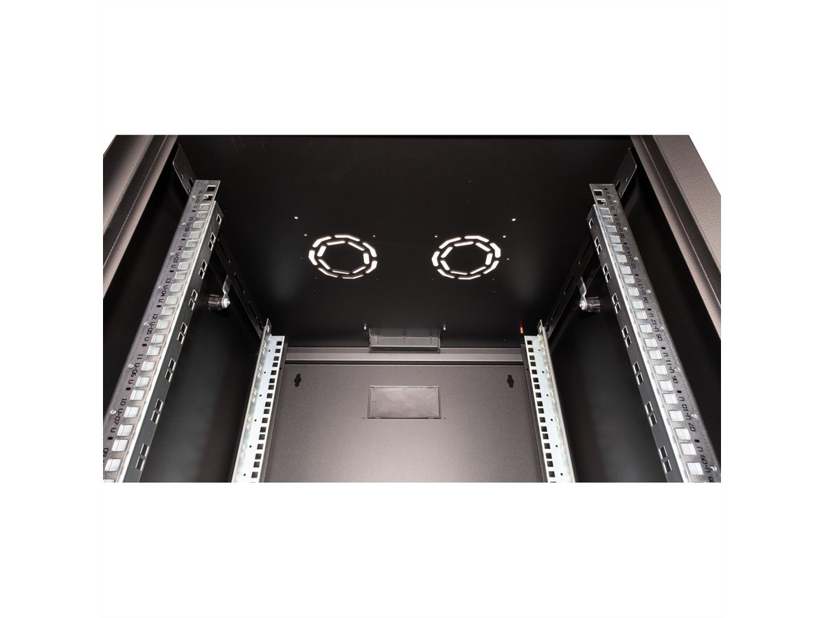 ROLINE 19-Zoll Wandgehäuse Pro 16 HE, 600x600 BxT schwarz