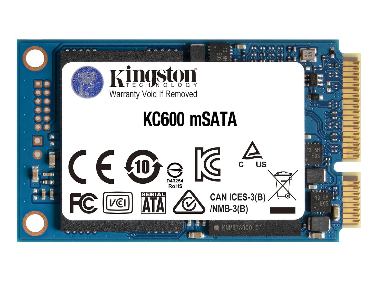Kingston Technology KC600 mSATA 512 GB Serial ATA III 3D TLC