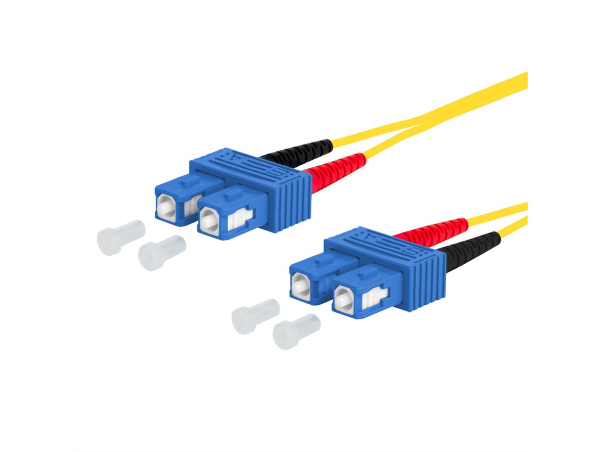 METZ CONNECT OpDAT Patchkabel, SC-D/SC-D OS2, 3 m
