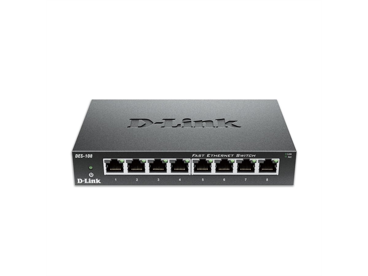 D-Link DES-108/V/E 8-Port Switch