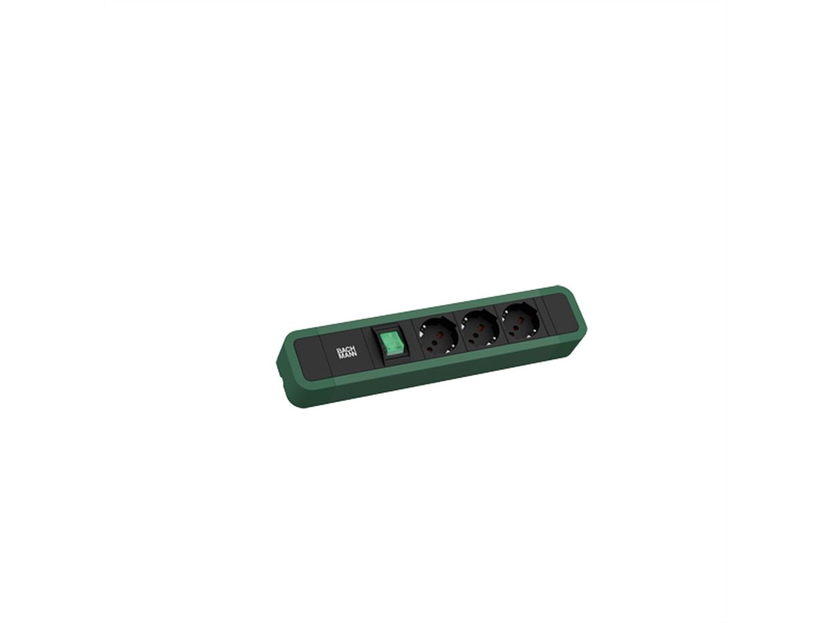 BACHMANN PRIMO 2 3xP40 1xSchalter 2,0m ITA RAL6028