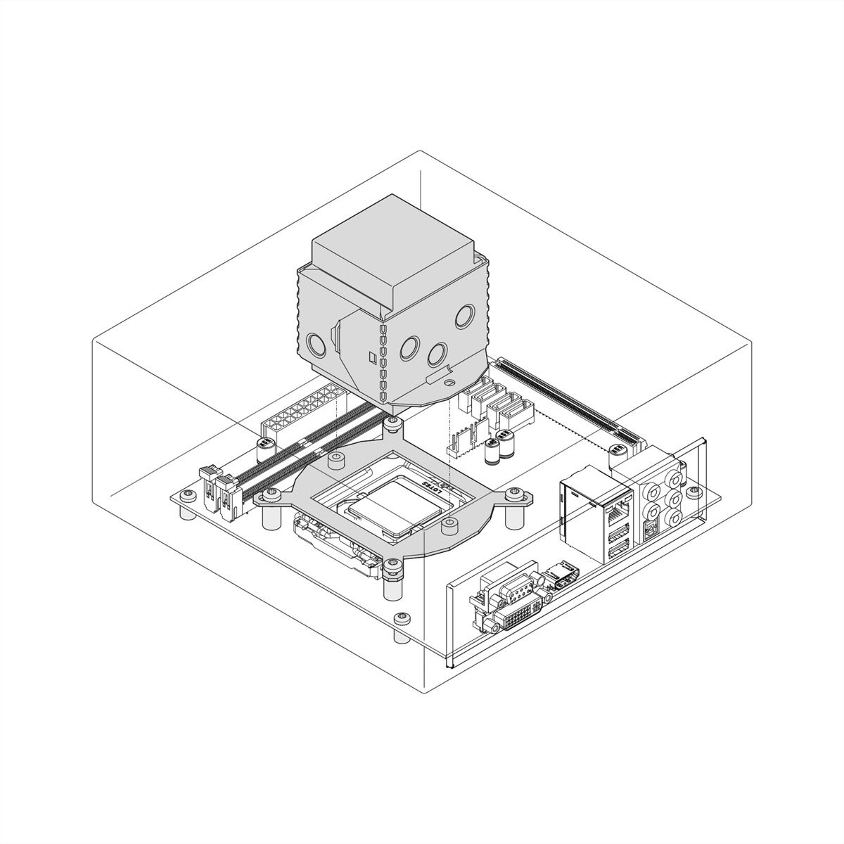 SCHROFF ADAPTER AM2-AM3-FM1 SOCKEL
