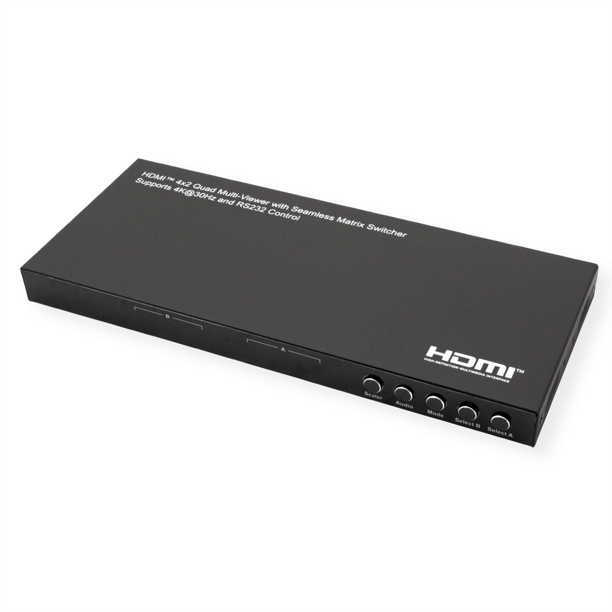 VALUE HDMI Matrix Switch, 4x2 QUAD Multi-Viewer, nahtlose Umschaltung