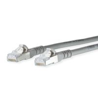 METZ CONNECT Patchkabel Cat.6A AWG 26, LSOH, grau, 0,2 m