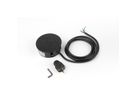 BACHMANN TWIST 1x Schutzkontakt, Aderendhülsen, USB-Charger, Schutzkontaktmontagestecker, schwarz, 2 m