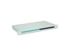 TELEGÄRTNER BASIS eco LWL-Panel mit Kupplungen & Pigtails, 12x LC Duplex, türkis, OM3, Grade C