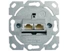 TELEGÄRTNER Dose AMJ45 ohne Zentralplatte, 2x RJ-45 Kat.6 (Class E)