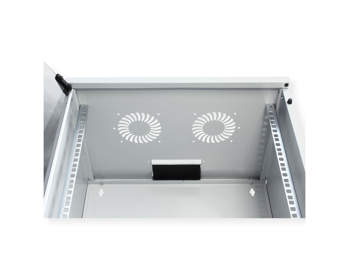 ROLINE 19-Zoll Wandgehäuse Basic 12 HE, 540x400 BxT Bausatz grau