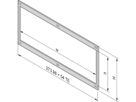 SCHROFF Frontrahmen, ungeschirmt, für horizontalen Kartenausbau - FRONTRAHMEN 3HE 54TE (KD)