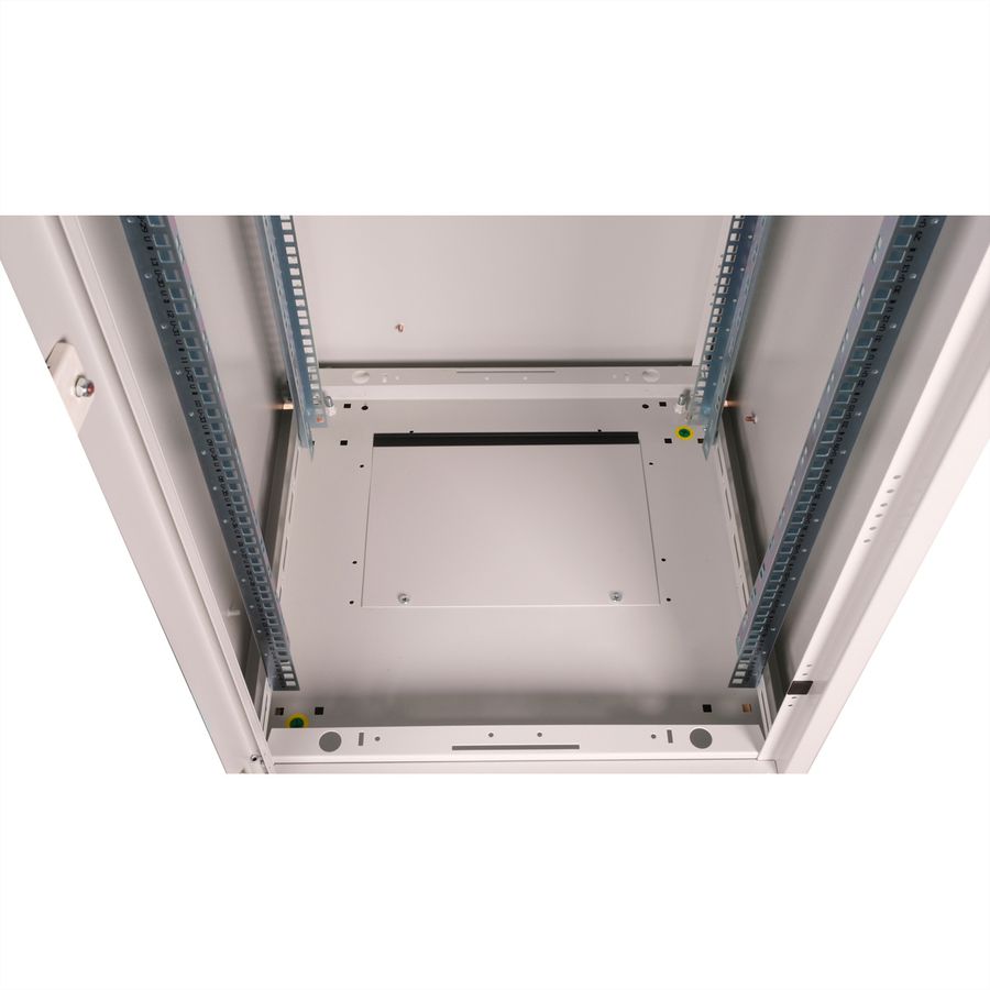 ROLINE 19-Zoll Netzwerkschrank Basic 42 HE, 600x600 BxT Glastür grau