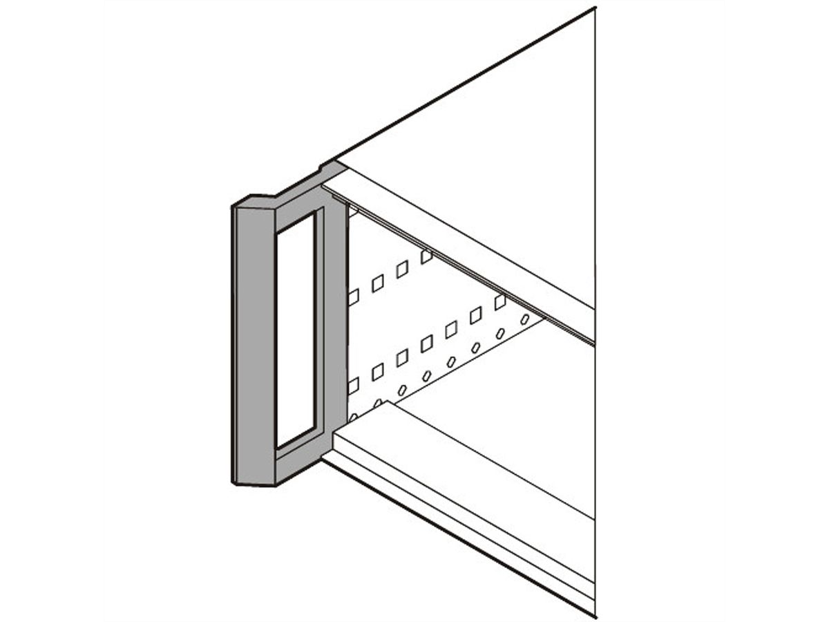 SCHROFF Frontgriff zum Umrüsten - RATIO.AIR GRIFF GEPULV.3/4HE