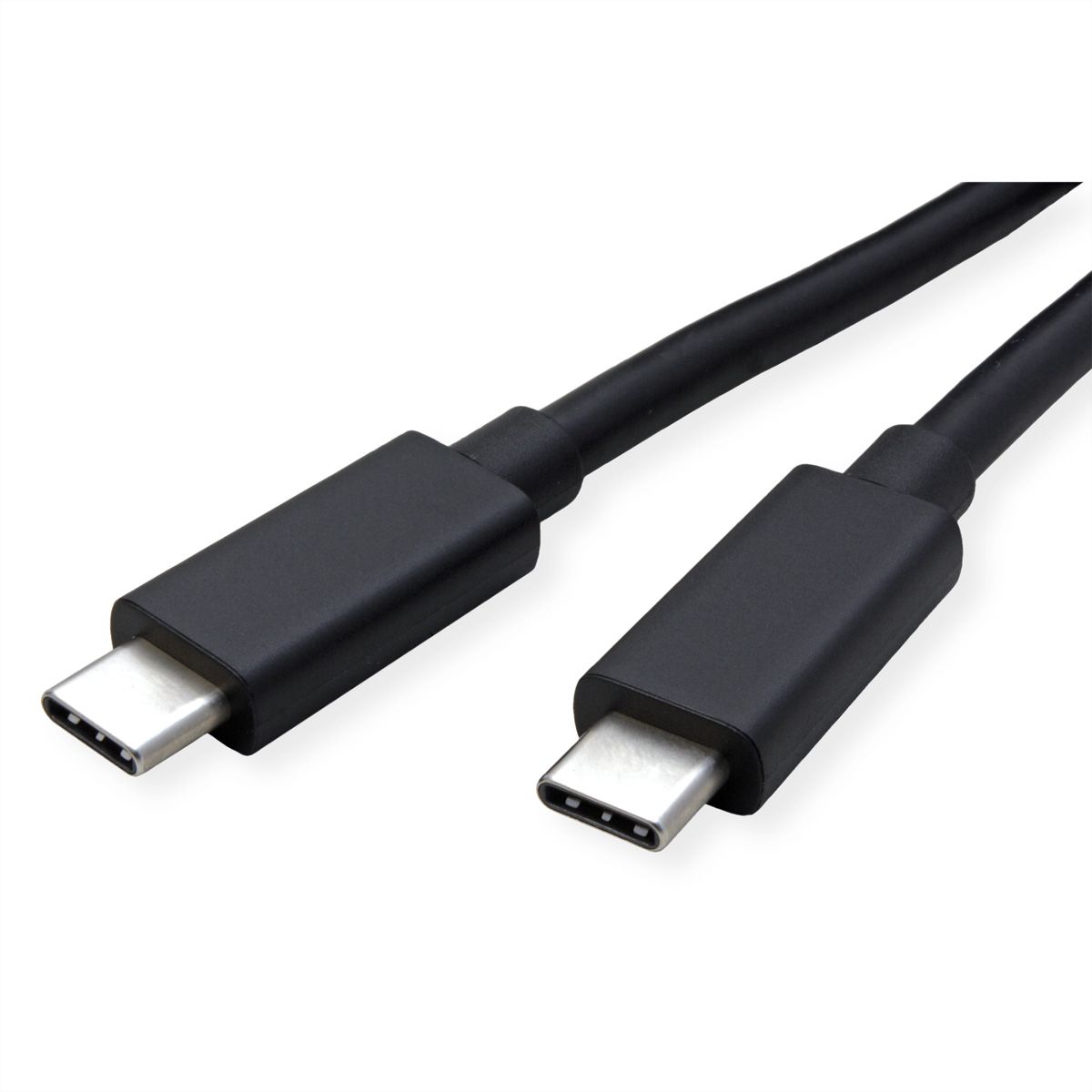 ROLINE USB4 Gen3x2 Kabel, C–C, ST/ST, 8K UHD-2, 40Gbit/s, 240W, schwarz, 1 m