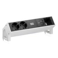 BACHMANN DESK2 2xCEE7/3 1xUSB C/C 65W, 1xCM L=0,2m RAL9010