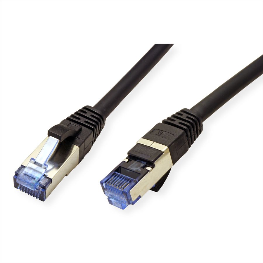 VALUE Patchkabel Cat.6A (Class EA) S/FTP (PiMF), LSOH, schwarz, 3 m