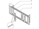 SCHROFF 19"-Modulträger ohne Zugentlastung - 19" MODULTRAEGER 3HE 40T