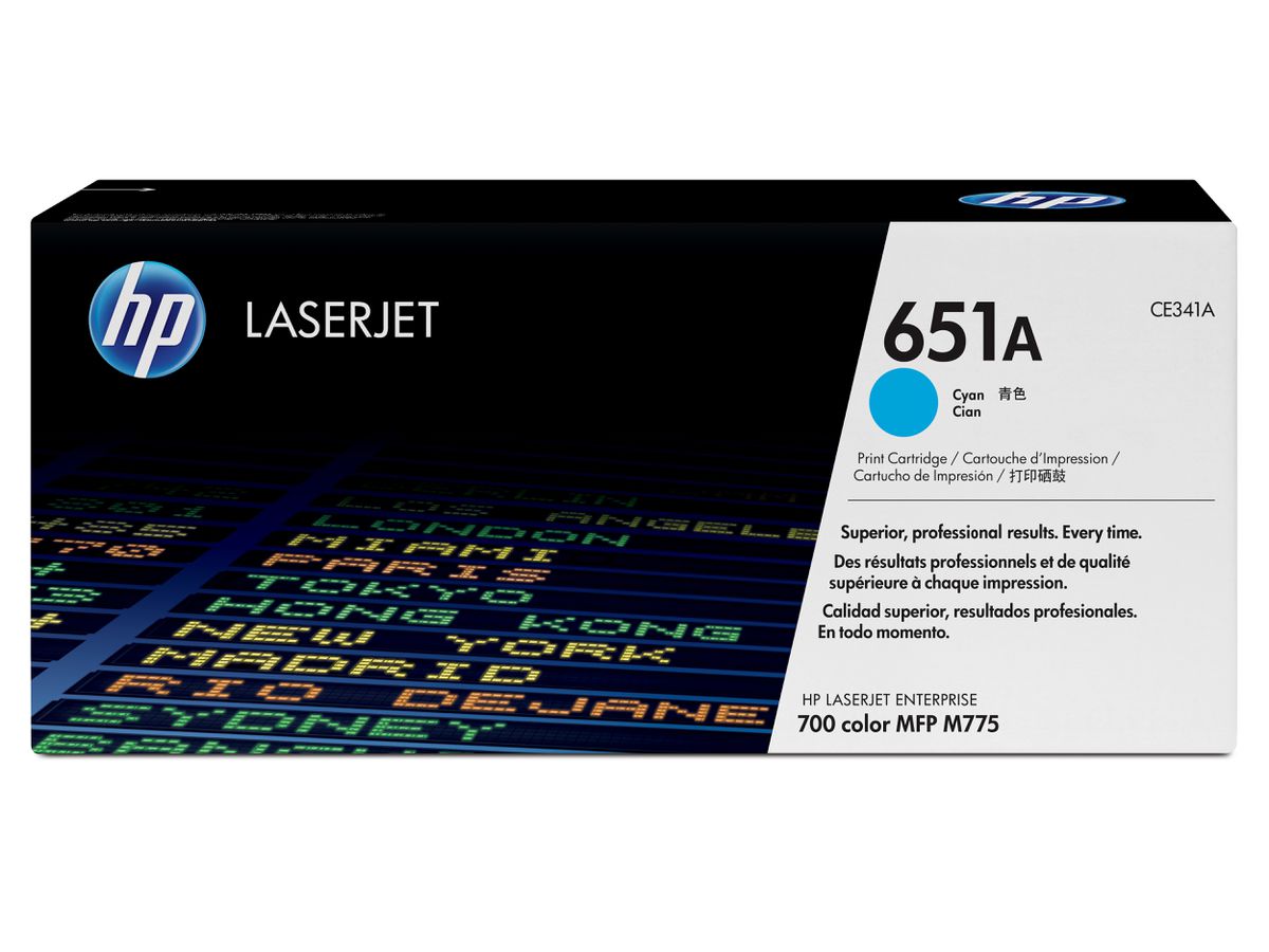HP 651A Cyan Original LaserJet Tonerkartusche