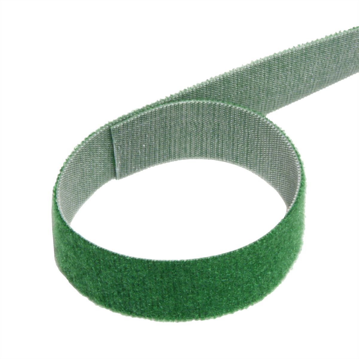 VELCRO® ONE-WRAP® Klettbandstreifen 20mm, unperforiert auf Rolle, grün, 25 m