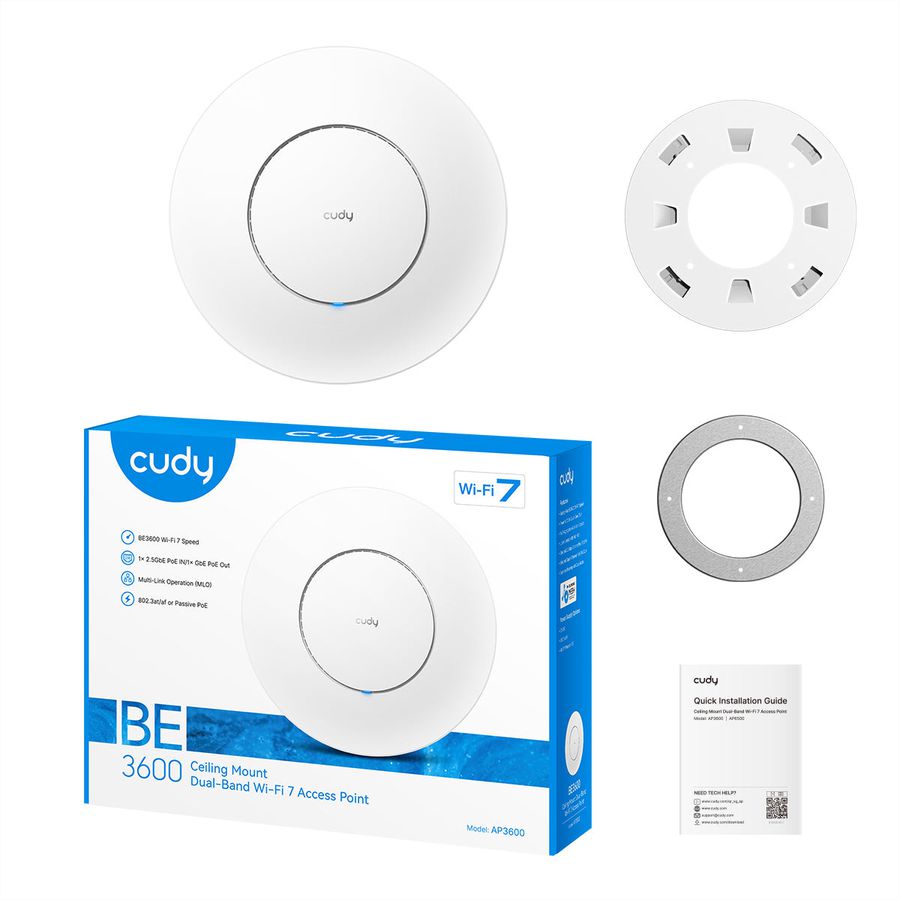 CUDY AP3600 BE3600 Wi-Fi 7 Access Point 2.5G