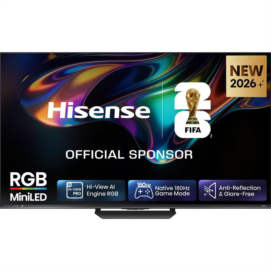 Hisense TV 55UR8DS 55", RGB Mini LED 4K, 180Hz, 2500 Nits