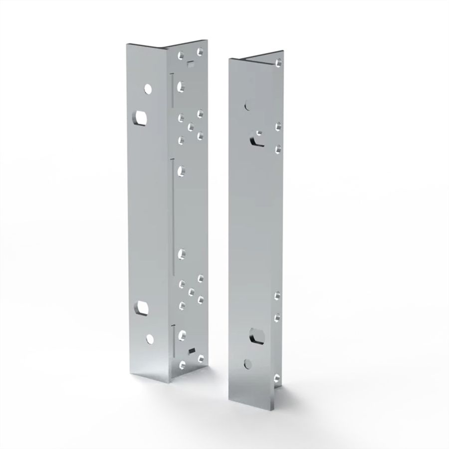 SCHROFF 19"-Winkel Typ F mit / ohne Grifflöcher für Textildichtung - 19"WINKEL 4HE M.GR. 2STK