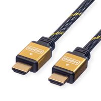 ROLINE GOLD HDMI High Speed Kabel mit Ethernet, 1 m