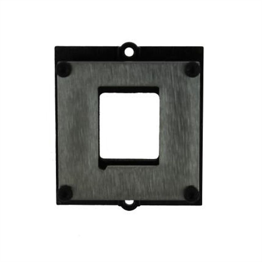 BACHMANN Custom Modul Rahmen für 1x Keystone, mit Metallhalterung, schwarz