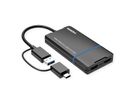 VALUE USB Display Adapter, USB Typ A+C - 2x HDMI