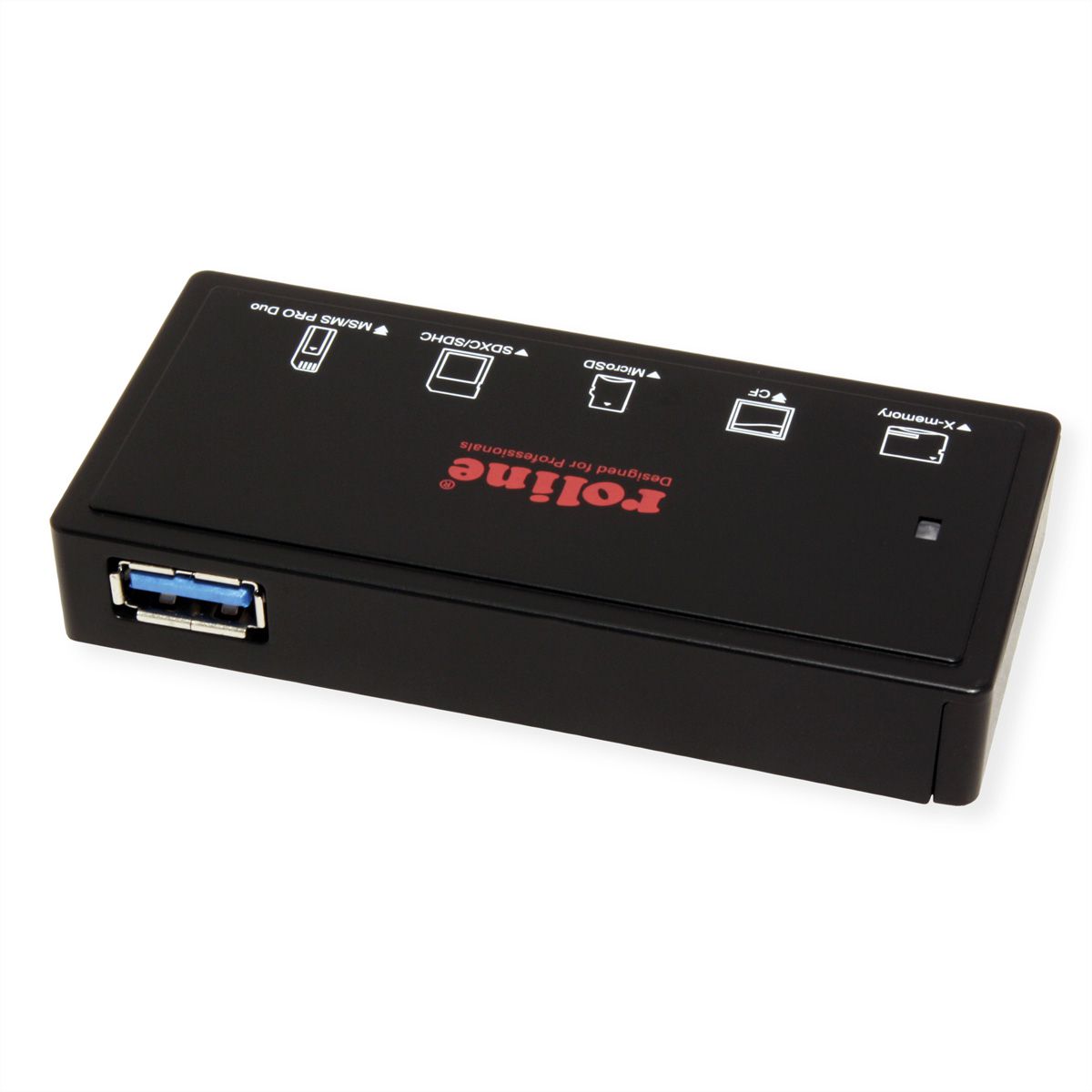 ROLINE USB 3.2 Gen 1 Multi Card Reader, schwarz