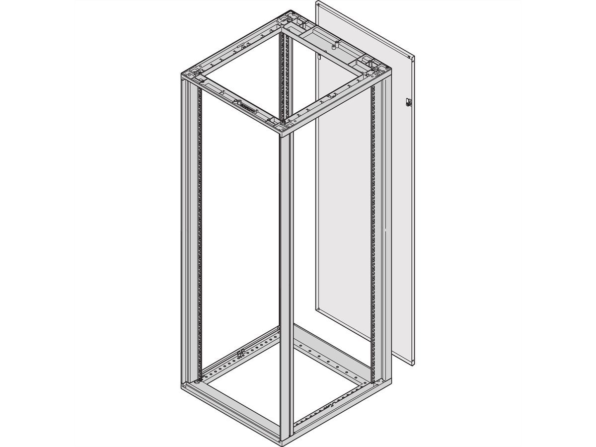 SCHROFF Rückwand - RUECKWAND 43HE 553B RAL7035