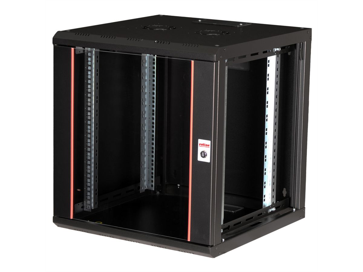 ROLINE 19-Zoll Wandgehäuse Pro 12 HE, 600x600 BxT schwarz