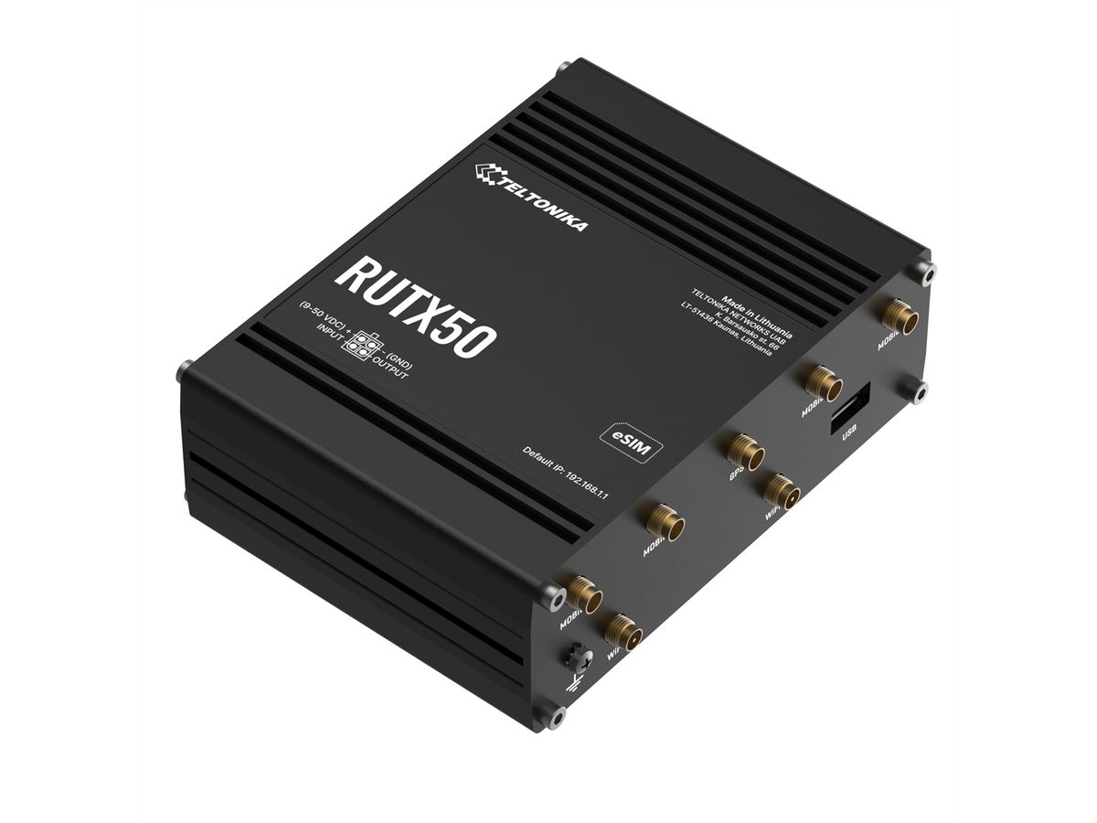 TELTONIKA RUTX50 5G/4G/LTE Industrie Router eSIM Version