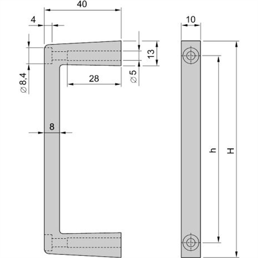 SCHROFF Frontgriffe - FRONTGRIFFE 2HE MULTIPAC(2X)