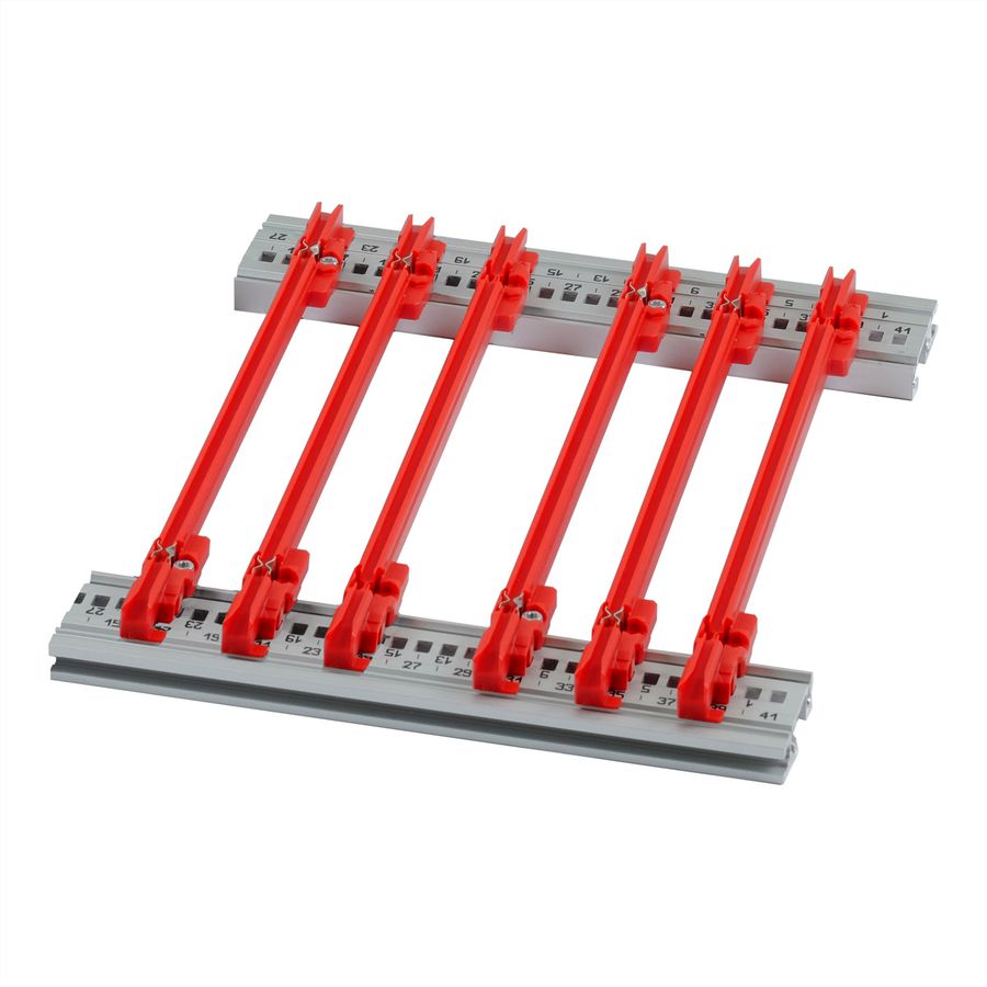 SCHROFF FUEHRUNGSSCH.SET 220T 2MM ROT 10STK