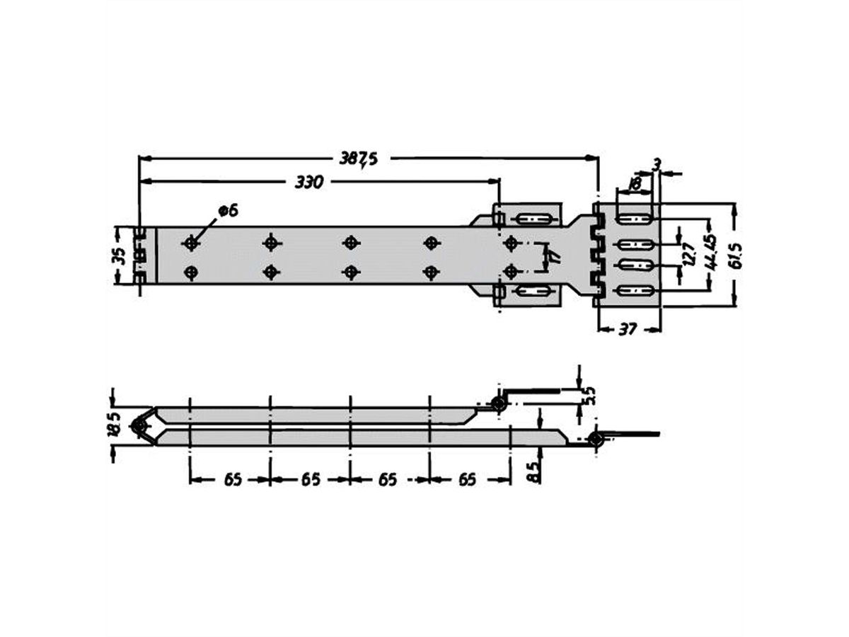 SCHROFF Kabelträger - KABELTRAEGER TYP B