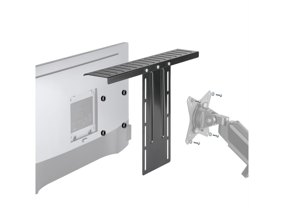 ROLINE All-in-one Geräteablage, VESA-kompatibel, schwarz